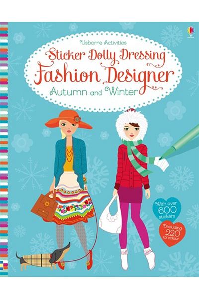 Usborne Dolly Dressing Sticker - Fashion Designer, Autumn and Winter Collection