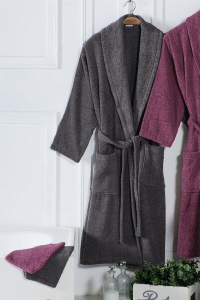 Mürdüm Home Σετ μπουρνούζι με κεντητό κουτί Eda 8 τεμαχίων |   Σετ μπουρνούζι |   Σετ προίκας