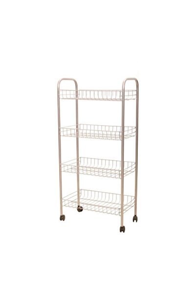 Metaltex Gri 4 Katlı Metal Raf