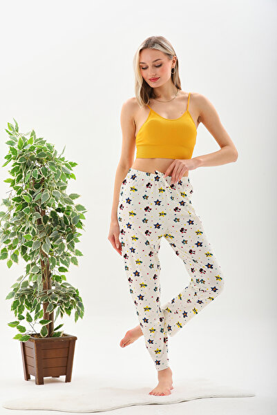 Arvin Pijama Γυναικεία στάμπα χαρακτήρων από βαμβακερή λύκρα μαλακή πλεκτή πιτζάμα