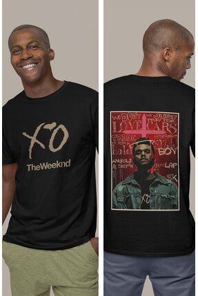 Fuddy Moda XO The Weeknd Yaz l S rt Bask l Erkek Kad n Tshirt Fiyat Yorumlar Trendyol