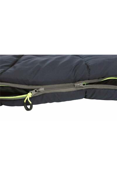 Outwell Contour Lux Deep Blue Summer and Winter Sided -19°C 1700gr Large Sleeping Bag Left Zipper