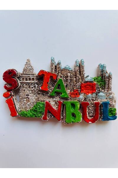 GALATA GIFT İstanbul Magnet, Buzdolabı Magneti, El Boyaması Magnet