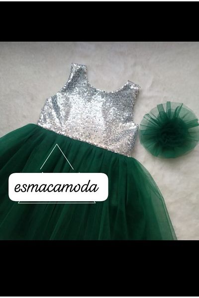 esmacamoda ROCHIE FATA VERDE FLORI