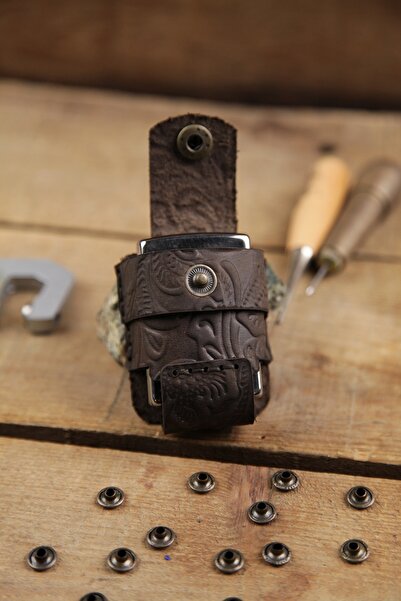 New Coast Leather 1900's Hakiki Deri El Yapımı Zippo Kılıfı