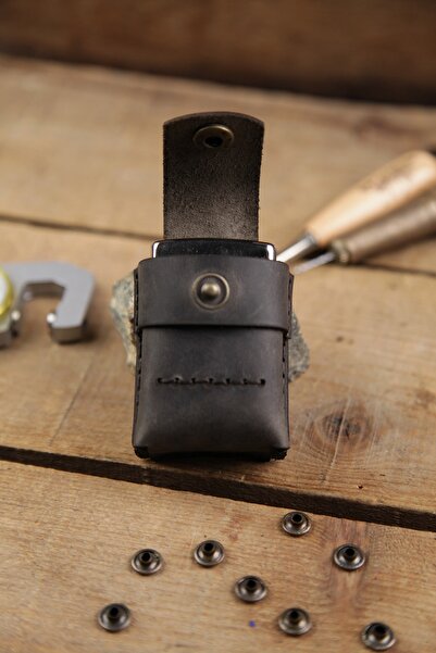 New Coast Leather 1900's Hakiki Deri El Yapımı Zippo Kılıfı