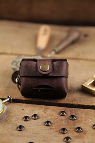 New Coast Leather 1900's Hakiki Deri El Yapımı Zippo Kılıfı
