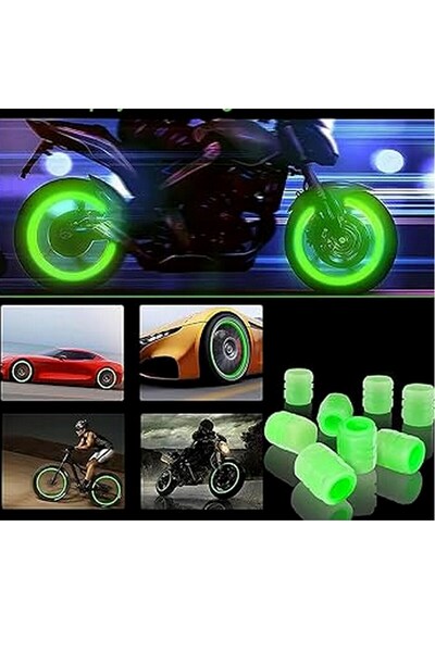 Neler Geldi Neler 4 Adet Sibop Kapağı Fosforlu Floresan Led Pilsiz Araba Moto...