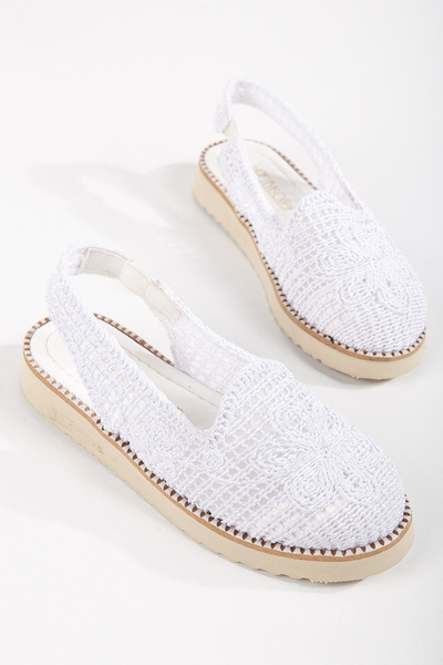 Hanımsoller Sandale cu detalii tricotate Niko