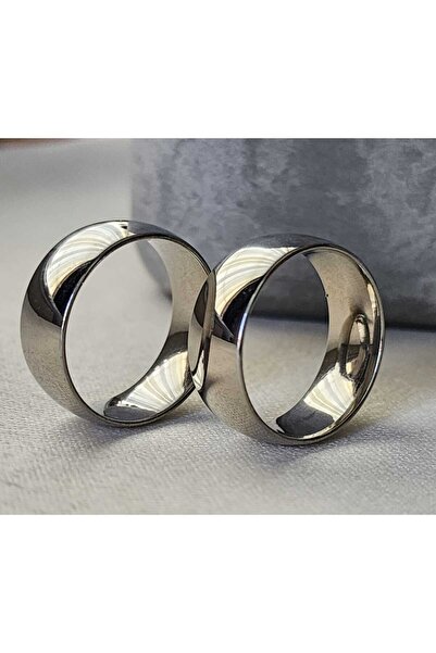 ZÜLİSCH STEEL WEDDING RING SILVER COLOR STAINLESS