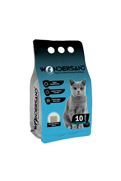 wondersand SABUN KOKULU İNCE TANE TOPAKLANAN KEDİ KUMU 10 LT
