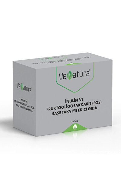 VeNatura إينولين وفروكتووليجوساكاريت (FOS) 30 كيسًا من رغوة تبييض الأسنان هدية