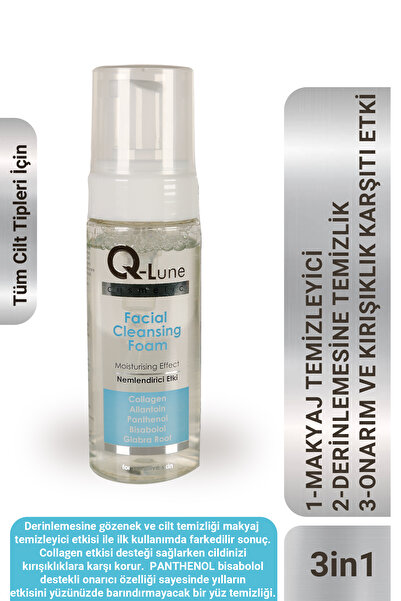 Q Lune Kolajenli Yüz Temizleme Köpüğü 150ml -(GLABRA ROOT /ALLANTOİN/ PANTHEN...