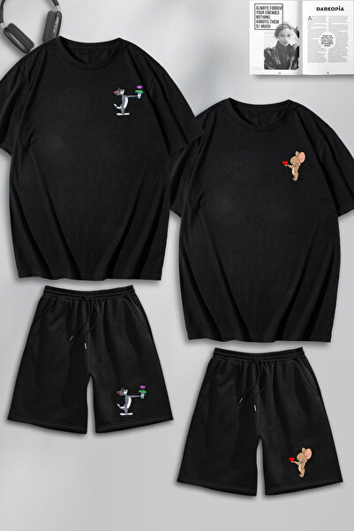 macklin للجنسين النساء الرجال الأزهار توم وجيري مطبوعة عاشق زوجين مزيج تصميم ...