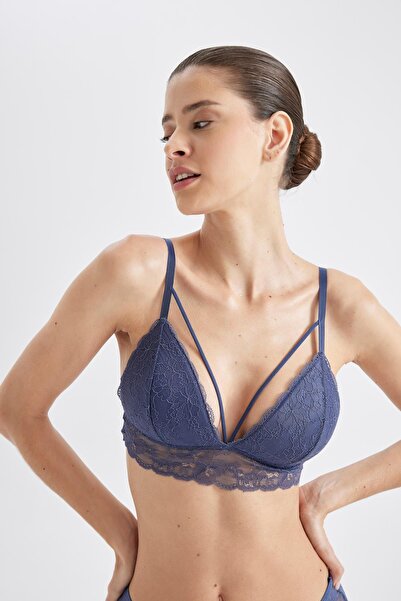 DeFacto Padded Lace Bralet-Fall in Love R6569Az24Sp
