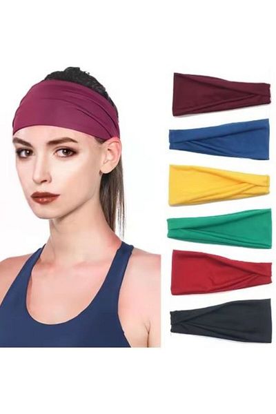 BERG Pack of 6 Combed Cotton Hair Band/parachute Bandana