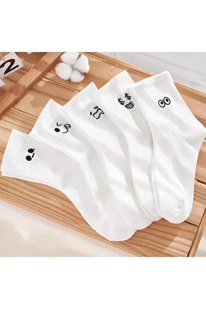 Askıdan Sepete 5 perechi de șosete drăguțe cu expresie a feței