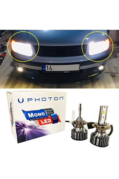 Photon Vw Passat B5 Led Xenon Kısa Far Ampulü H7 Mono Yeni Seri Beyaz 1997-2001