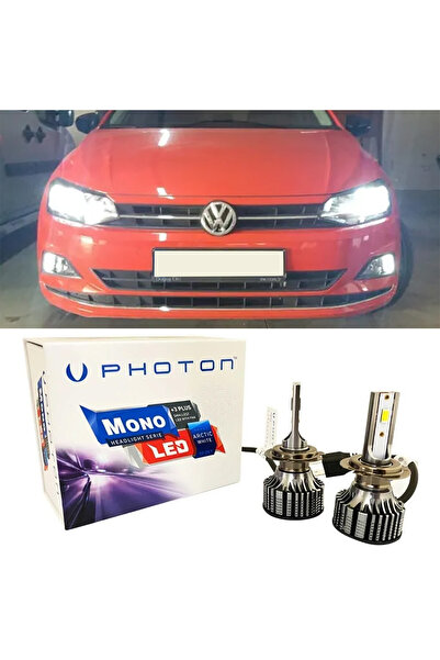 Photon Vw Polo Mk6 Led Xenon Uzun Far Ampulü H7 Mono Yeni Seri Beyaz 2017+