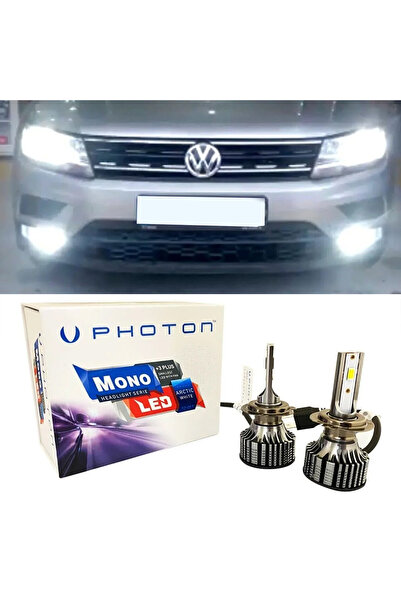 Photon Vw Tiguan Uyumlu Led Xenon Kısa Far Ampulü H7 Mono Yeni Seri Beyaz 2016+