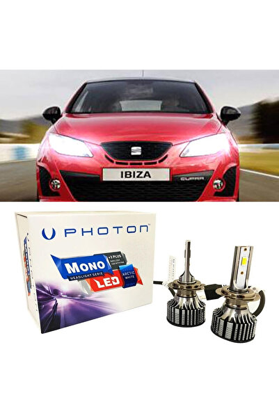 Photon Seat ibiza Mk4 Led Xenon Uzun Far Ampulü H7 Mono Yeni Seri Beyaz 2008-...