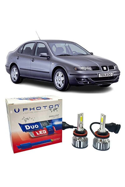 Photon Seat Toledo Uyumlu Led Xenon Uzun Far Ampulü H1 Duo Yeni Seri Beyaz 19...