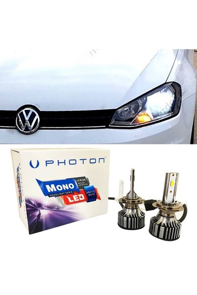 Photon Vw Golf 7.5 Led Xenon Kısa Far Ampulü H7 Mono Yeni Seri Beyaz 2017-2019