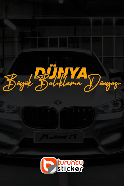 Turuncu Sticker ملصق ملصق عالمي للسيارة - دراجة نارية - JDM مقاس 30 × 7 سم