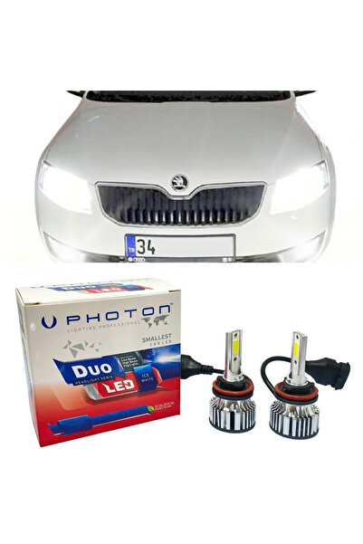 Photon Skoda Octavia Mk3 Led Xenon Kısa Far Ampulü H7 Duo Yeni Seri Beyaz 201...