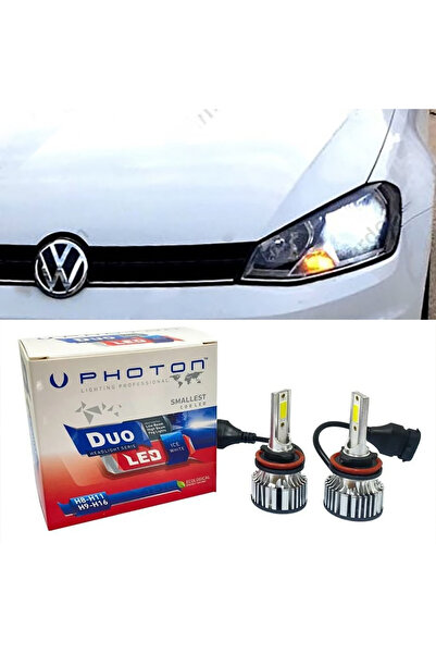 Photon Vw Golf 7.5 Led Xenon Kısa Far Ampulü H7 Duo Yeni Seri Beyaz 2017-2019...
