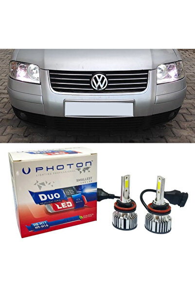 Photon Vw Passat B5.5 Uyumlu  Led Xenon Kısa Far Ampulü H7 Duo Yeni Seri Beya...