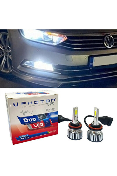 Photon Vw Passat B8 Led Xenon Sis Farı Ampulü H8 Duo Yeni Seri Beyaz