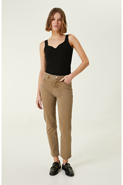 Network Koyu Yeşil Casual Pantolon
