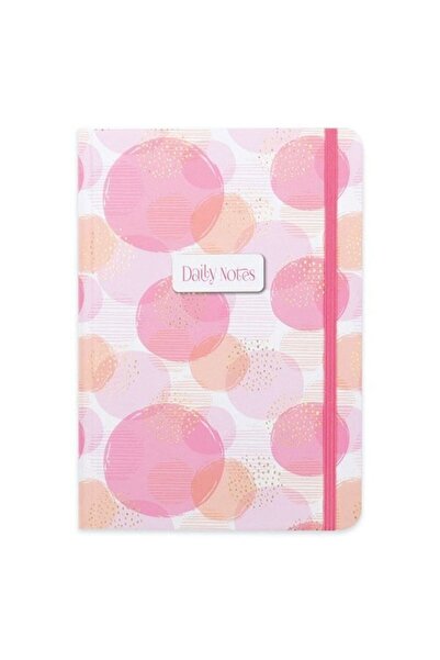 KESKİN COLOR Sharp Color Lined Notebook Daily Notes Bubbles - Pink