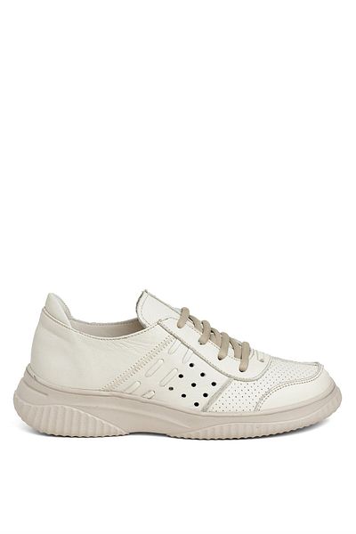 Mammamia D24YA-3580 Women's Leather Casual Shoes Bone