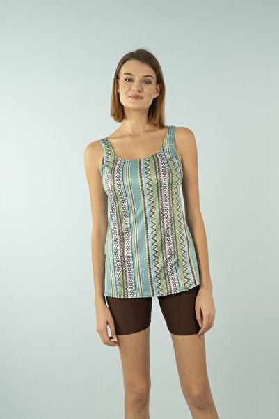 Estiva Μαγιό με σχέδια Taytkini - Καφέ