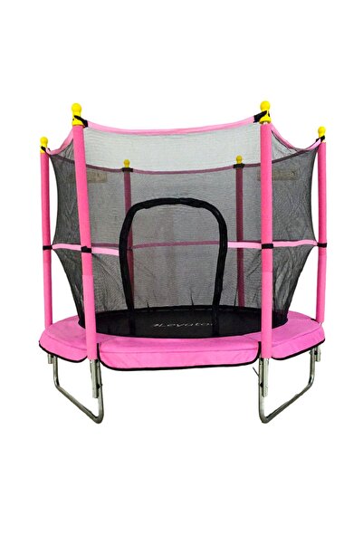 Clifton Trambolin Fileli Korumalı Kolay Kurulum, Ev Bahçe Tipi (152 Cm - Pembe)