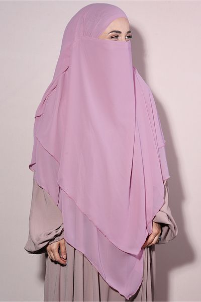 Ns nowascarf Sufle Khimar Hijab Veil Shawl Powder Pink