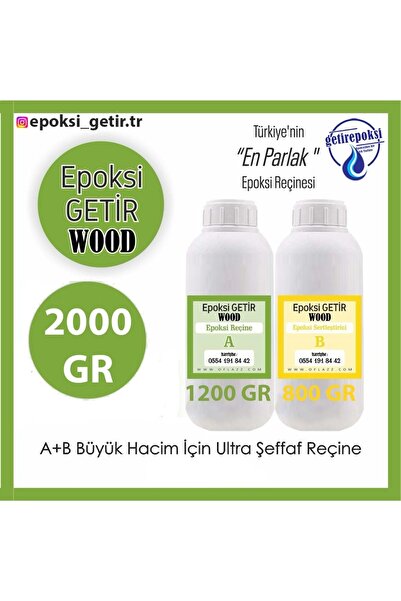 epoksi getir Kalın Döküm Epoksisi 2 Kg Epoxy Resin Wood