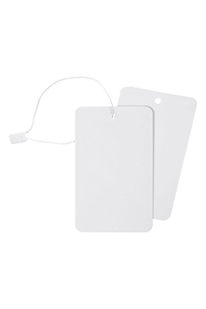 Copyder Beyaz İpli Ürün Etiketleri Raf Fiyat Etiketleri 50 Adet