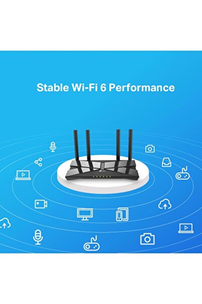 TP-LINK b-10 ARCHER AX10 AX1500 4Port 300-1201Mbps Dual Band Wifi 6 Masaüstü Gigabit Router Access Point
