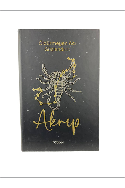BY CAPPİ Burç Defter 14*20 Sert Kapak Çizgili Kabartmalı Defter