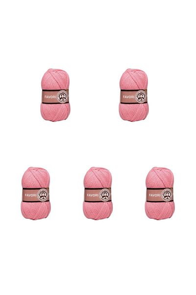 Ören Bayan Ören Favourite Knitting Yarn Pink (146) Pack of 5
