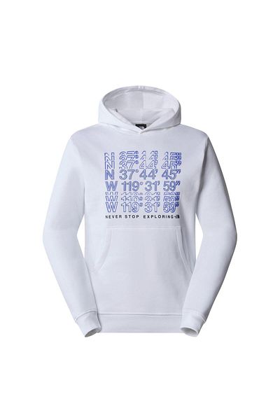 THE NORTH FACE M SS24 COORDINATES HOODIE Ανδρικό φούτερ NF0A87EAFN41 Λευκό-L