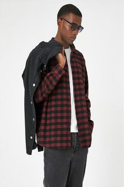 Koton Men's Checkered Lumberjack Shirt
