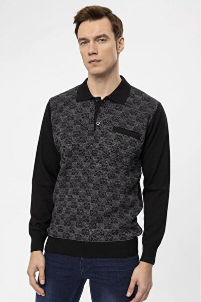 hipatu Süvari Polo Guler Regular Fit Tricotaj Dobby