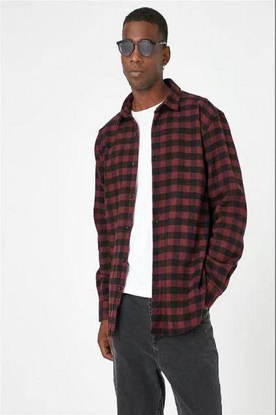 Koton Men's Checkered Lumberjack Shirt