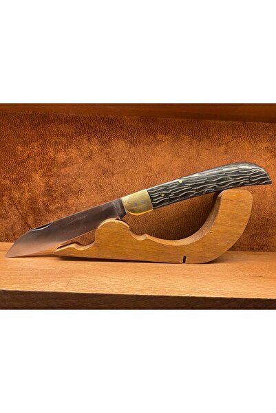 dekormatik SÜRMENE SİYAH ÇOBAN OUTDOOR AVCI-KAMP ÇAKI  / KILIF HEDİYELİ