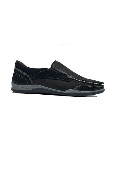 Master Black/Nubuck Genuine Leather Casual Men's Shoes