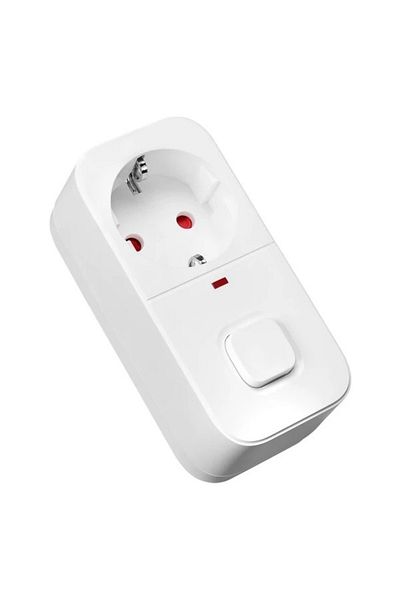 Aksesuarcı Wall Single Socket Plug with 16A/250V 750 Joule Switch and Protection